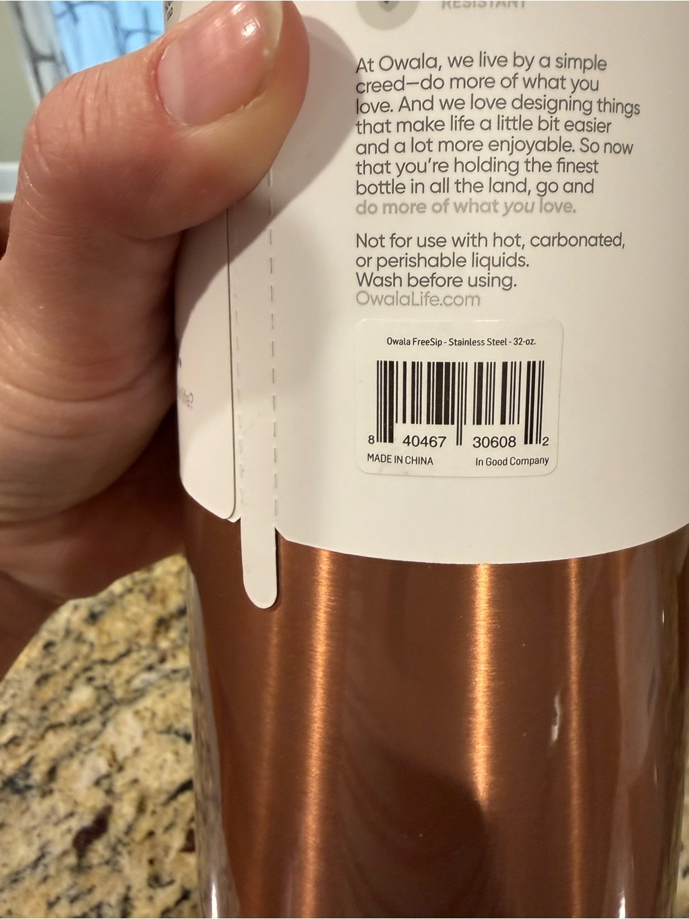 Owala 32oz. Stainless Steel FreeSip Water Bottle (In Good Company) - Picture 6 of 6